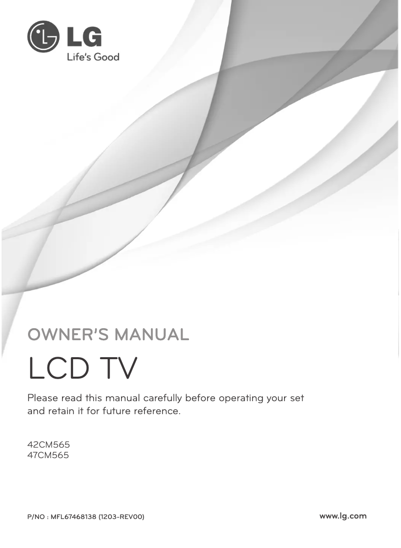 Imagen de la primera página del manual del dispositivo 42CM565