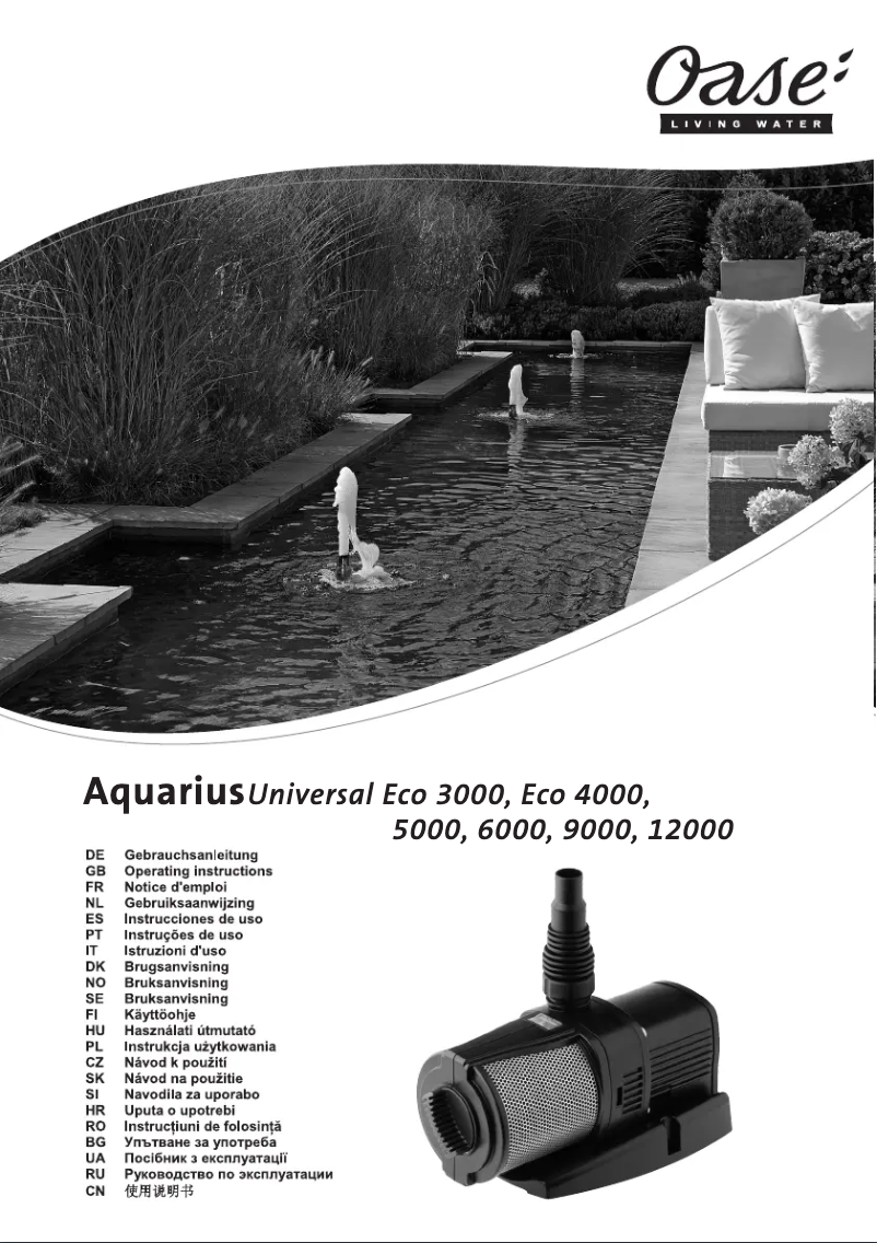 Imagen de la primera página del manual del dispositivo Aquarius Universal 5000