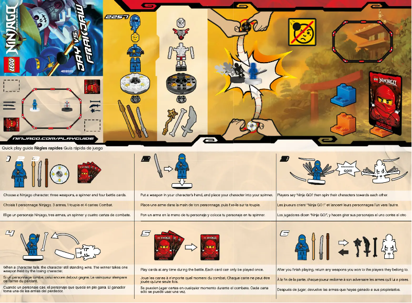 Página 1 del manual Manual de usuario Lego NINJAGO 2257