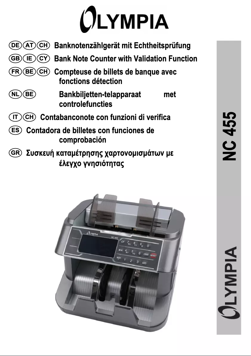 Página 1 del manual Manual de usuario Olympia NC 455