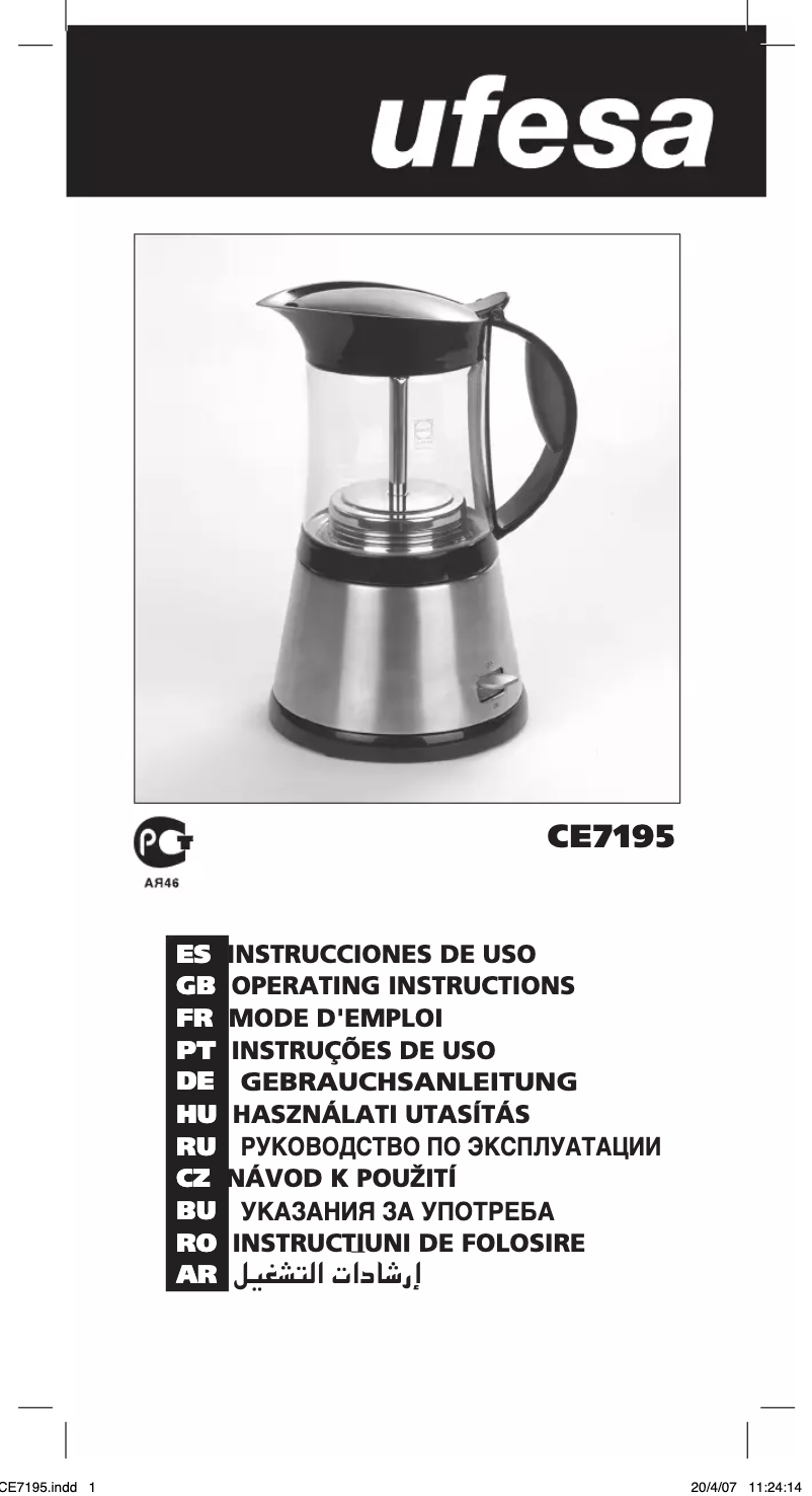 Imagen de la primera página del manual del dispositivo Naturale CE7195