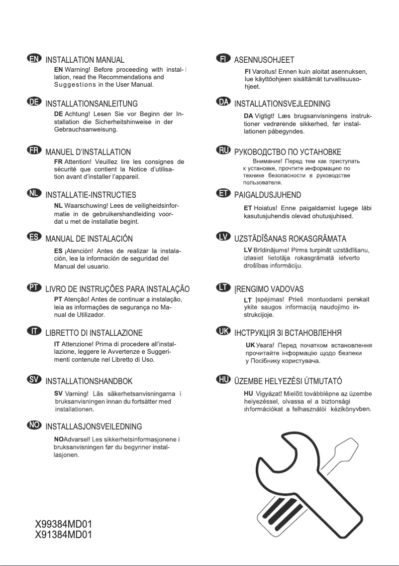 Imagen de la primera página del manual del dispositivo X91384MD01