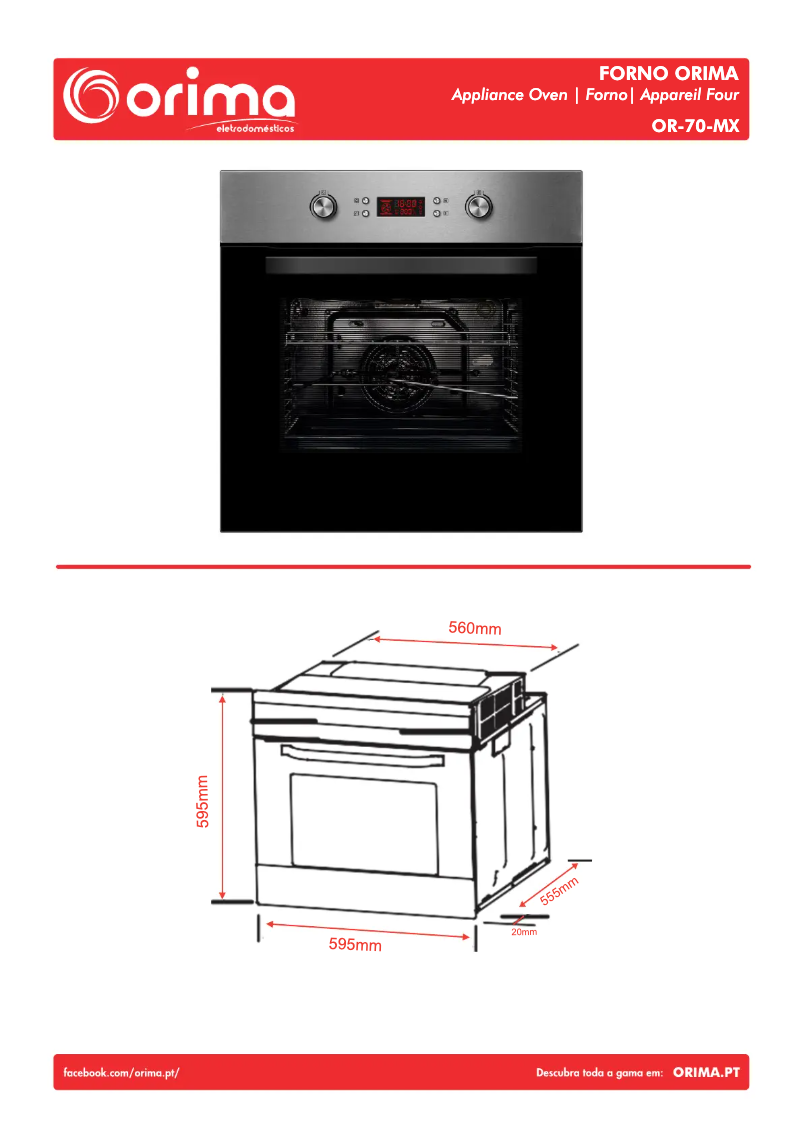 Imagen de la primera página del manual del dispositivo OR-70-MX