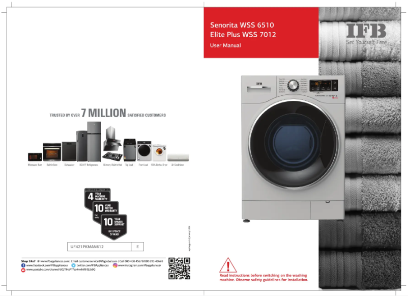 Imagen de la primera página del manual del dispositivo Elite Plus WSS 7012