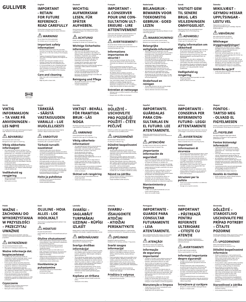 Imagen de la primera página del manual del dispositivo GULLIVER 605.435.94