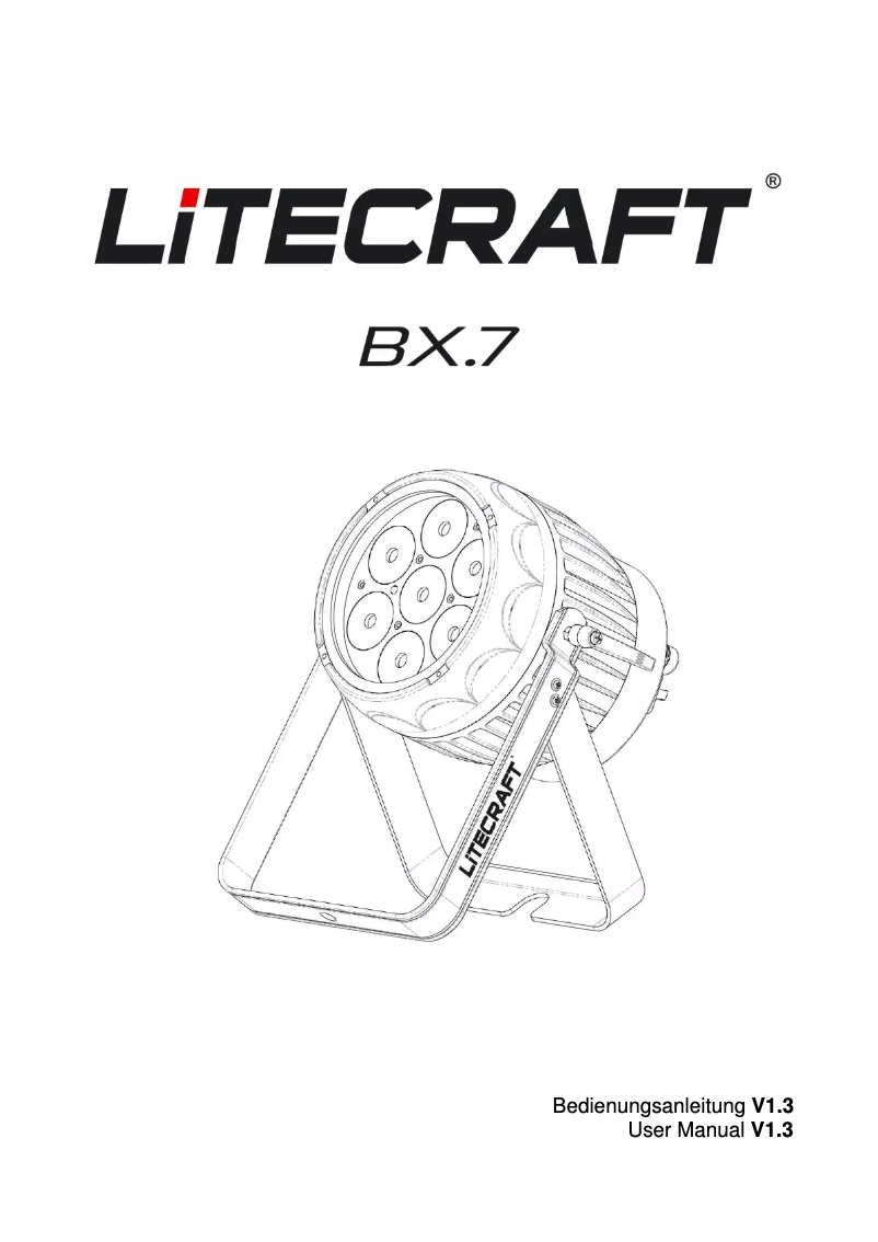 Página 1 del manual Manual de usuario Litecraft BX.7
