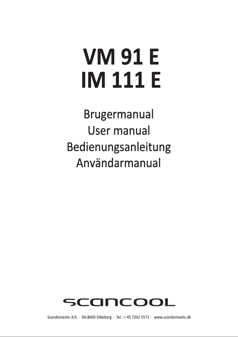 Imagen de la primera página del manual del dispositivo VM 91 E