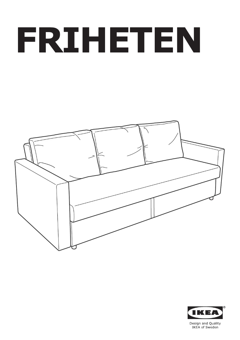 Página 1 del manual Manual de usuario Ikea FRIHETEN 003.411.36