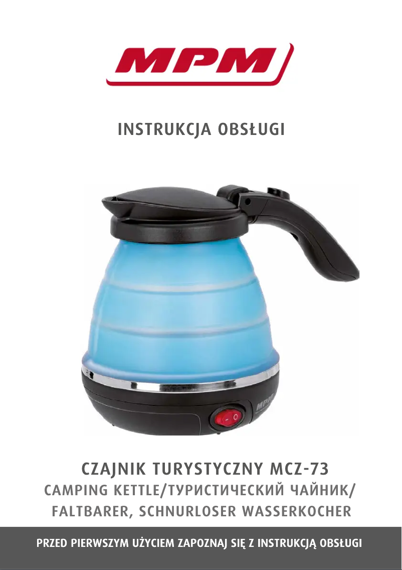 Imagen de la primera página del manual del dispositivo MCZ-73