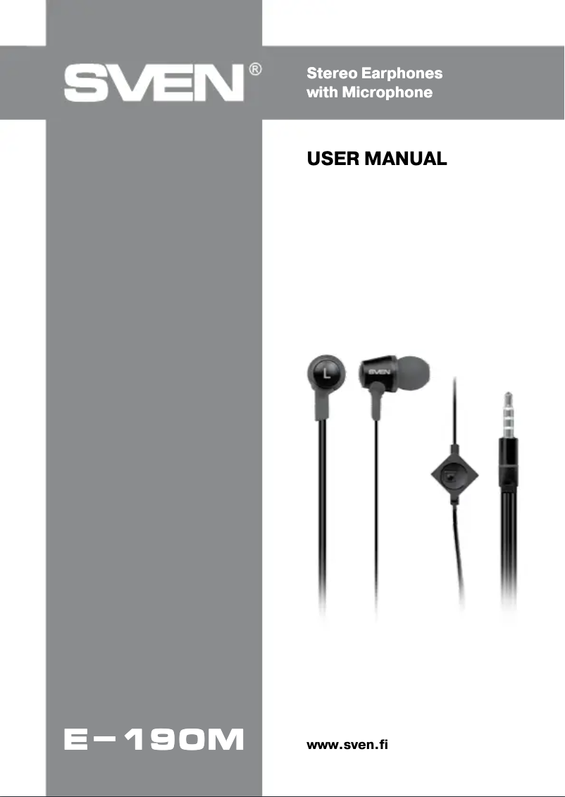 Imagen de la primera página del manual del dispositivo E-190M