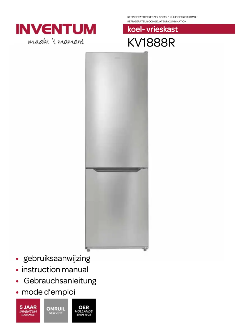 Imagen de la primera página del manual del dispositivo KV1888R