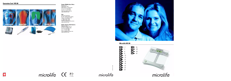 Página 1 del manual Manual de usuario Microlife WS 80