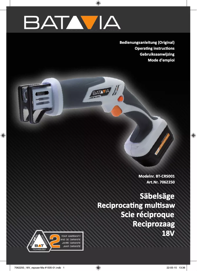Página nº 1 - Manual de usuario Batavia BT-CRS001