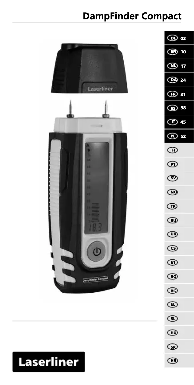 Página 1 del manual Manual de usuario Laserliner DampFinder Compact