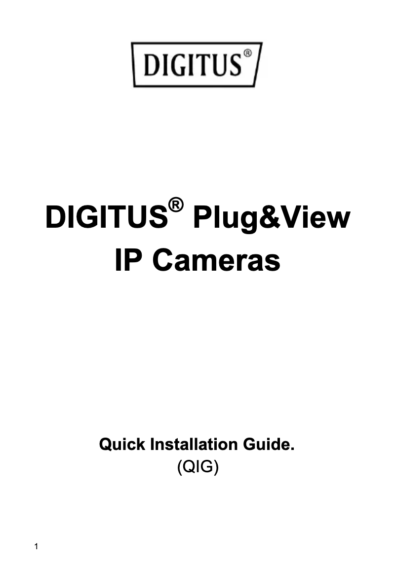 Página 1 del manual Manual de usuario Digitus Plug&View OptiVision Pro