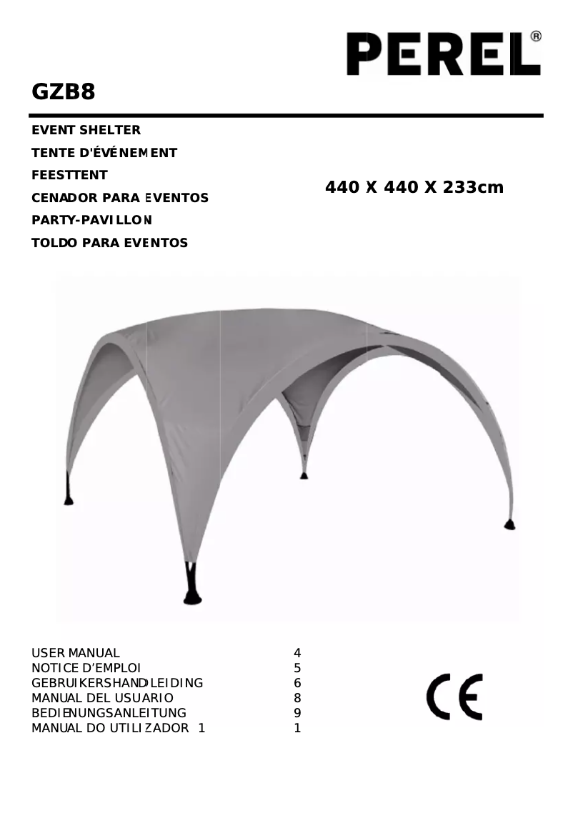 Página nº 1 - Manual de usuario Perel GZB8