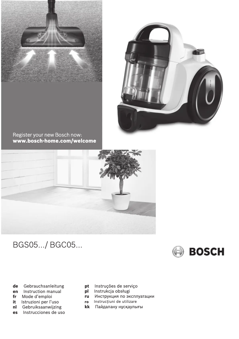 Página 1 del manual Manual de usuario Bosch BGC05A320