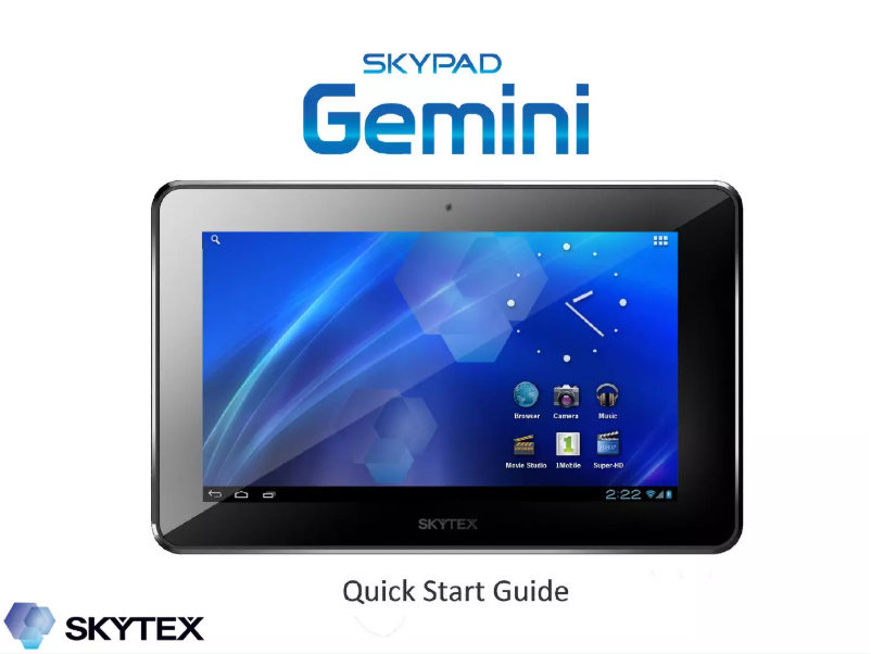 Página 1 del manual Manual de usuario Skytex Skypad Gemini