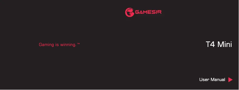 Página nº 1 - Manual de usuario Gamesir T4 Mini