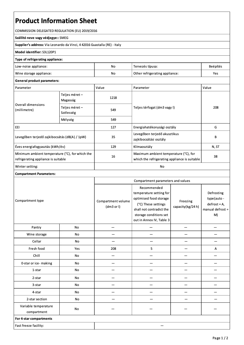 Imagen de la primera página del manual del dispositivo S3L120P1