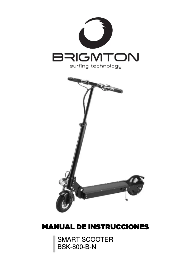 Imagen de la primera página del manual del dispositivo BSK-800-B