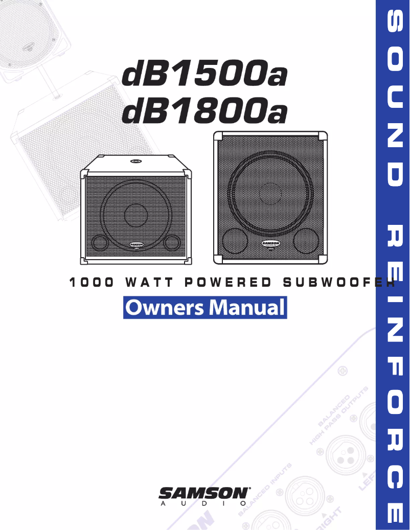 Imagen de la primera página del manual del dispositivo dB1500a