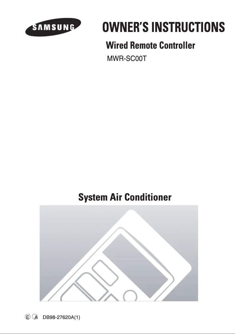 Página 1 del manual Manual de usuario Samsung MWR-SC00T