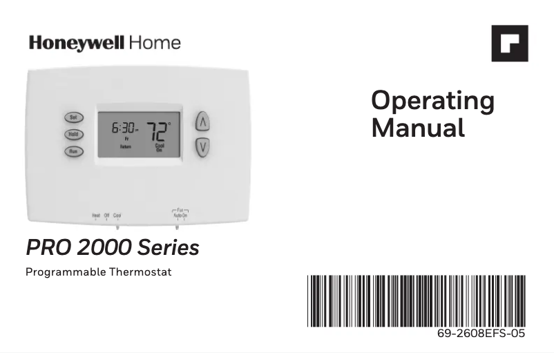 Página 1 del manual Manual de usuario Honeywell TH2210DH1000/U