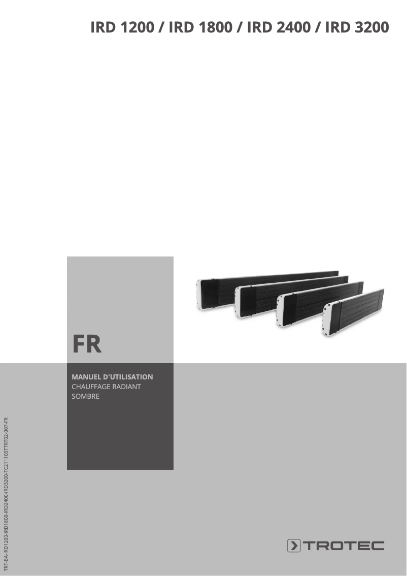 Página 1 del manual Manual de usuario Trotec IRD 3200