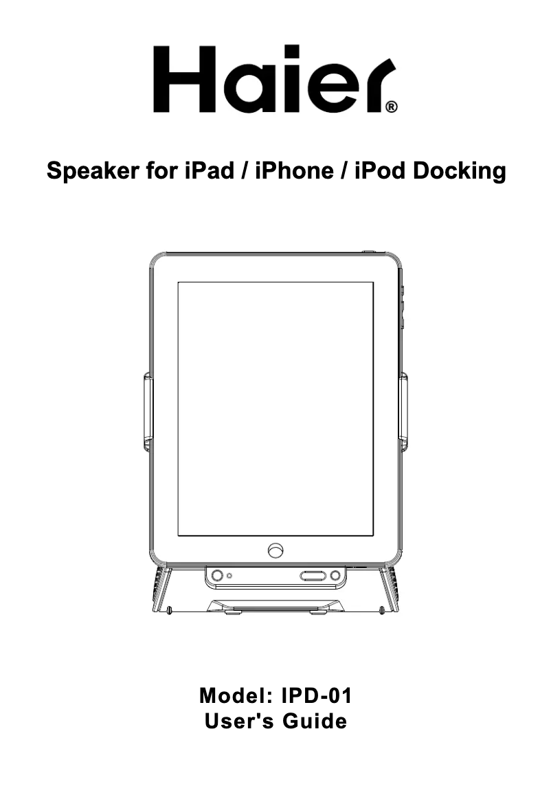 Página nº 1 - Manual de usuario Haier IPD-01