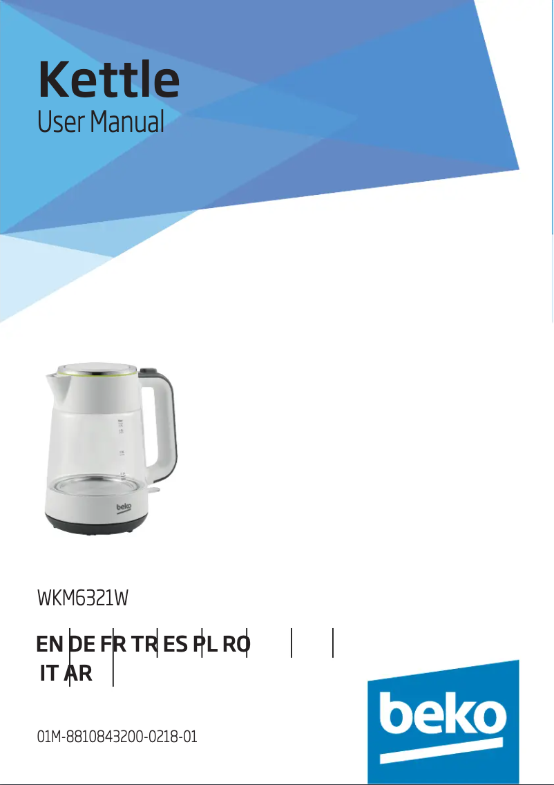Página 1 del manual Manual de usuario Beko WKM6321W