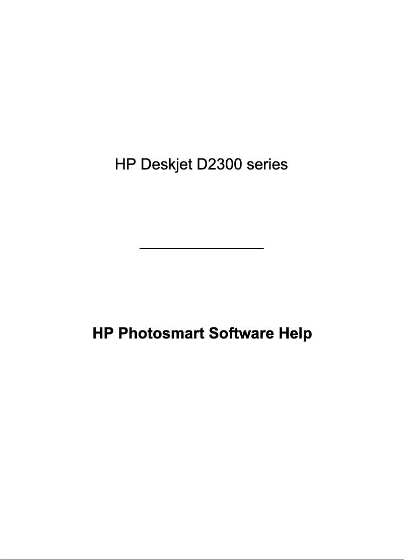 Imagen de la primera página del manual del dispositivo Deskjet D2360