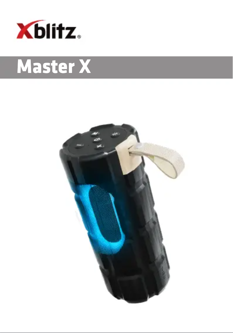 Imagen de la primera página del manual del dispositivo Master X