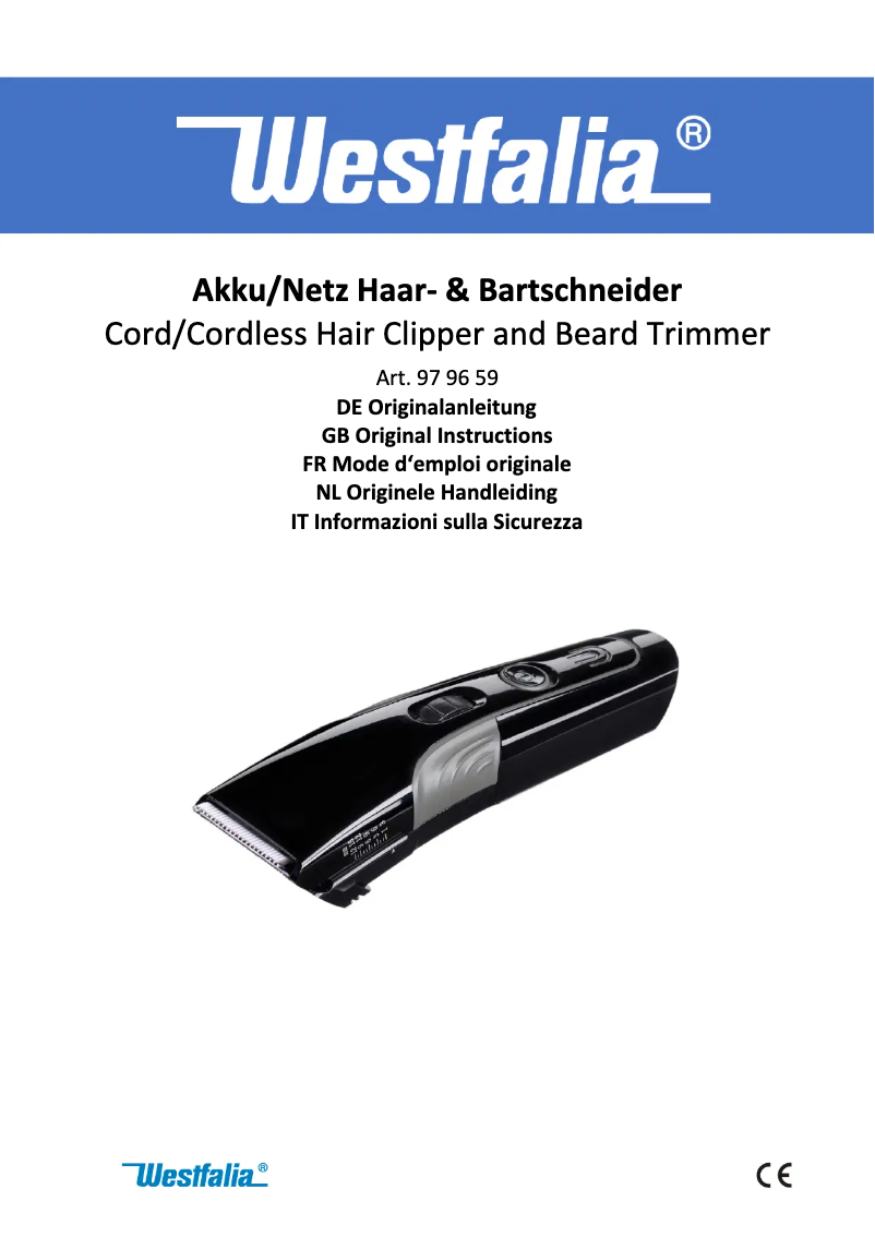 Imagen de la primera página del manual del dispositivo 979659