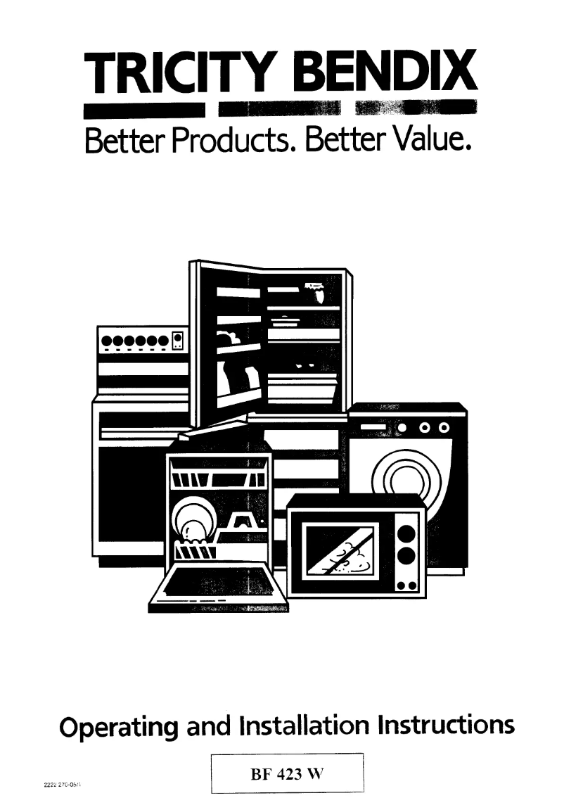 Imagen de la primera página del manual del dispositivo BF423W