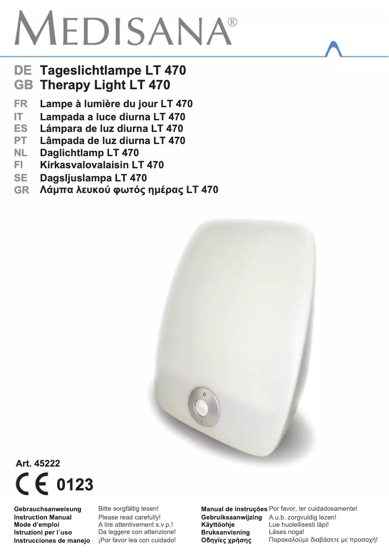 Página 1 del manual Manual de usuario Medisana LT470