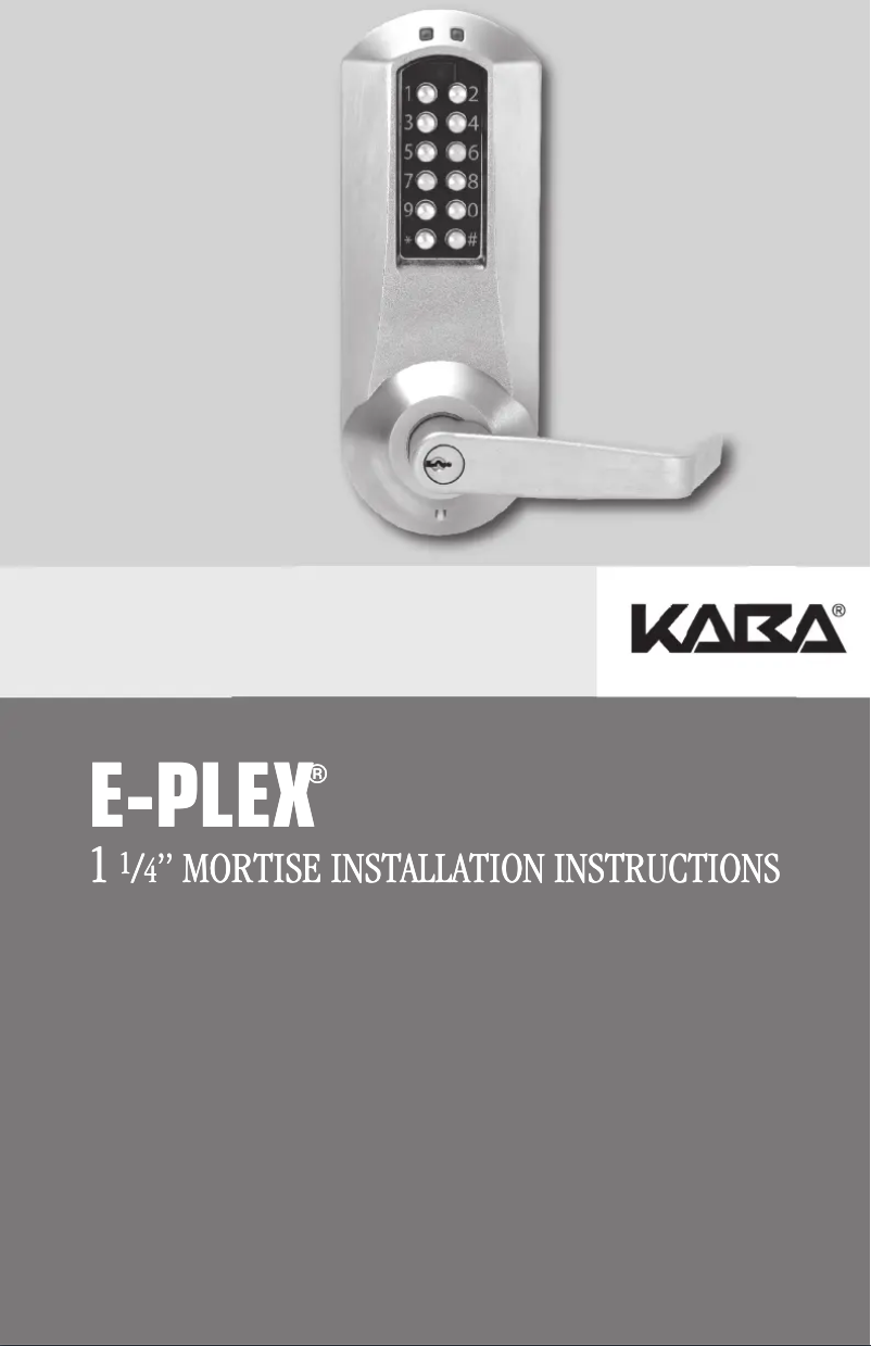 Página 1 del manual Manual de usuario Dormakaba E-Plex 5x00