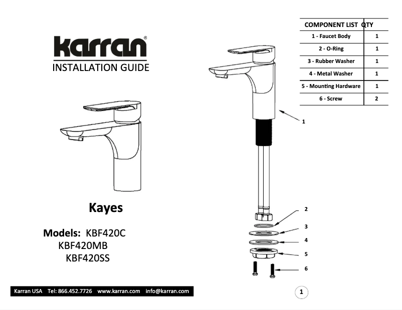 Imagen de la primera página del manual del dispositivo Kayes KBF420C