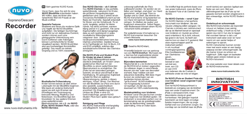 Página nº 1 - Manual de usuario NUVO NU-RG300BK