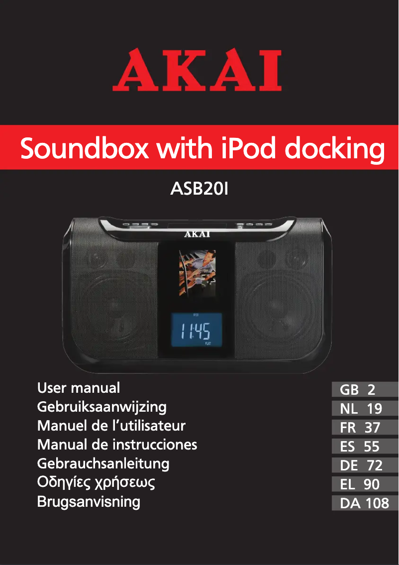 Página 1 del manual Manual de usuario AKAI ASB100I