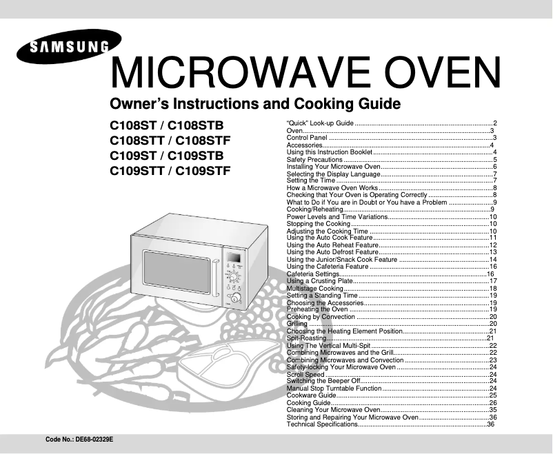 Imagen de la primera página del manual del dispositivo C108ST