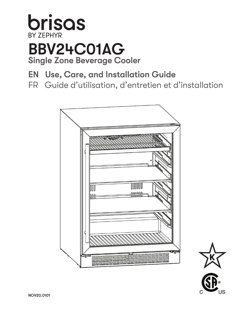 Imagen de la primera página del manual del dispositivo BBV24C01AG