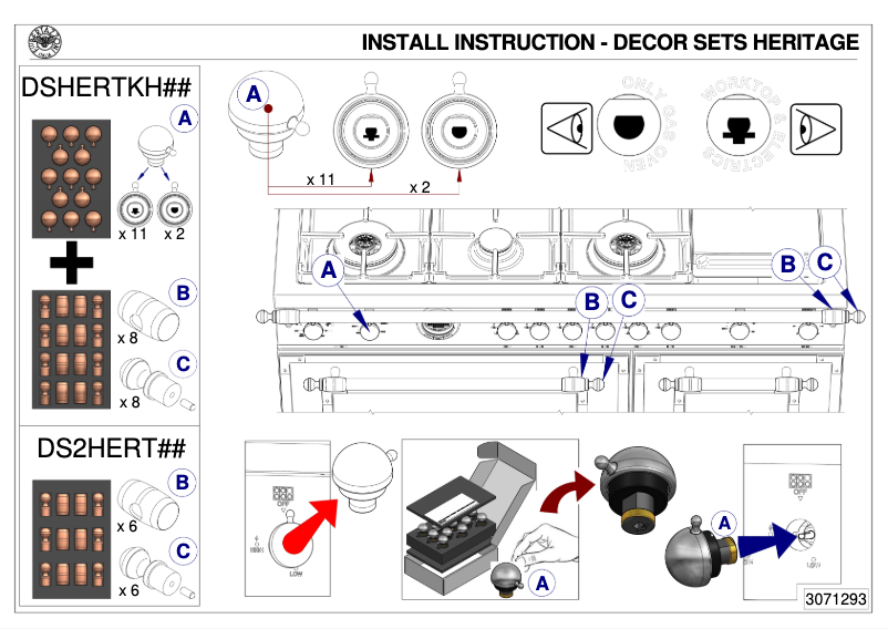 Página nº 1 - Manual de usuario Bertazzoni DSHERTKHSB