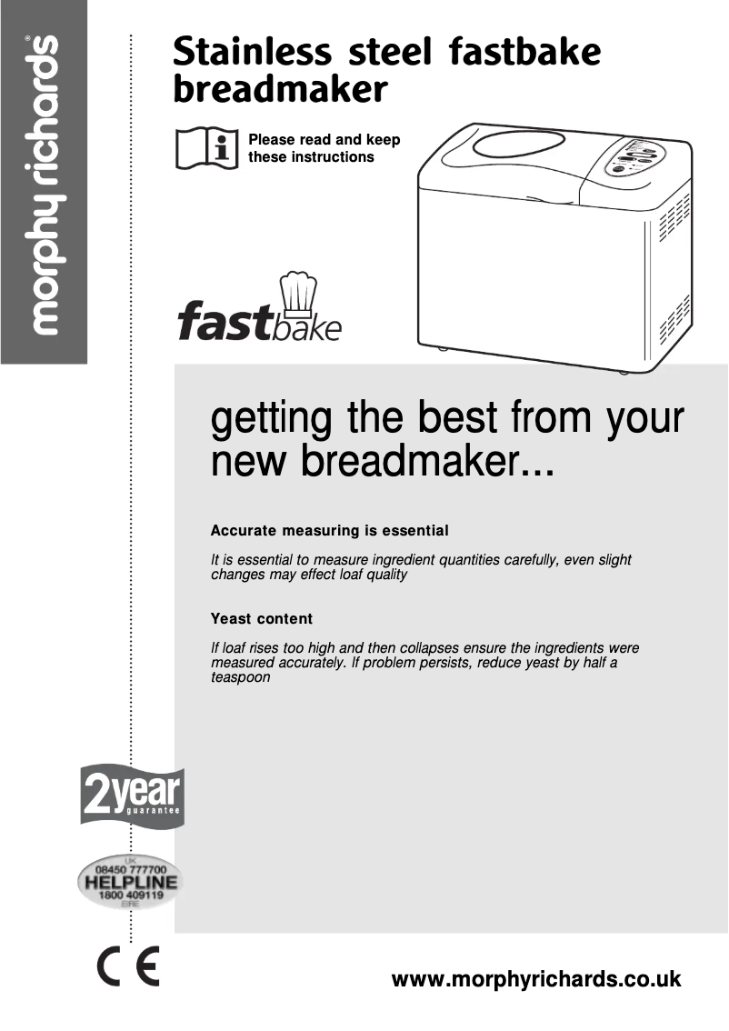 Página 1 del manual Manual de usuario Morphy Richards 48261