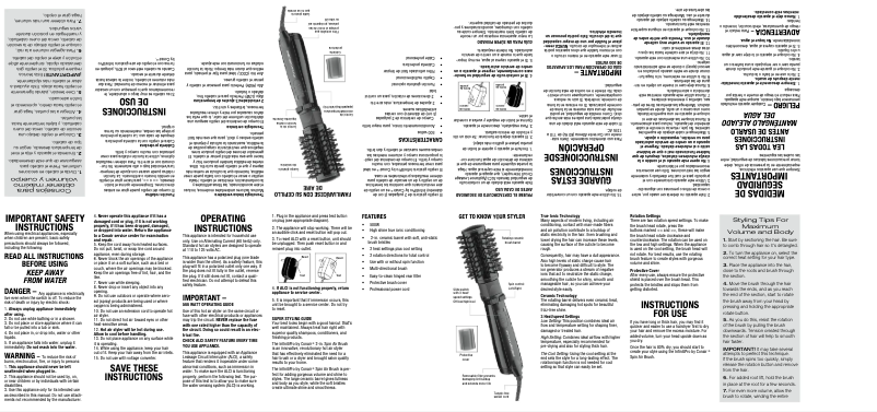 Página 1 del manual Manual de usuario Conair BC178