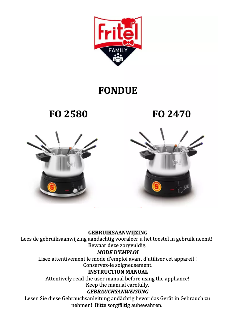 Imagen de la primera página del manual del dispositivo F0 2580