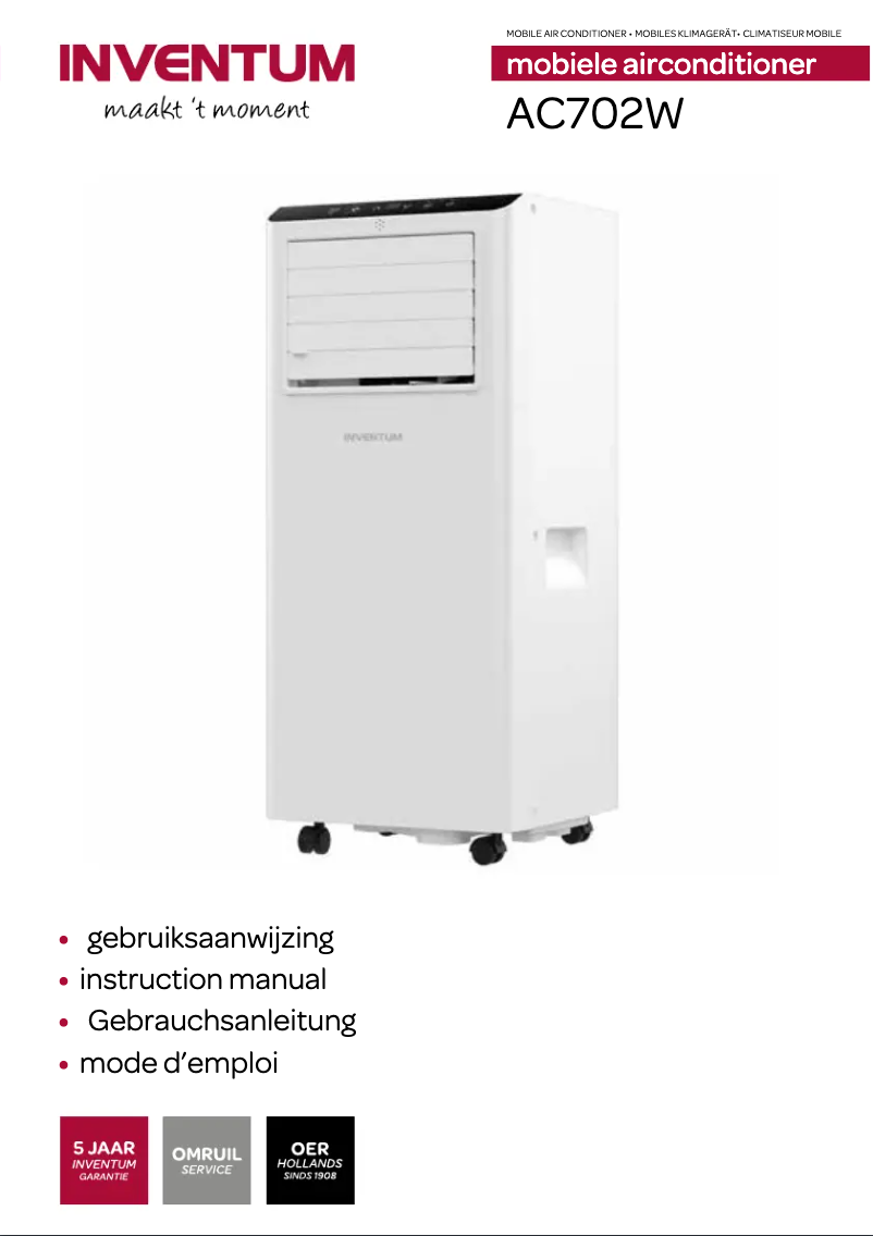 Imagen de la primera página del manual del dispositivo AC702W