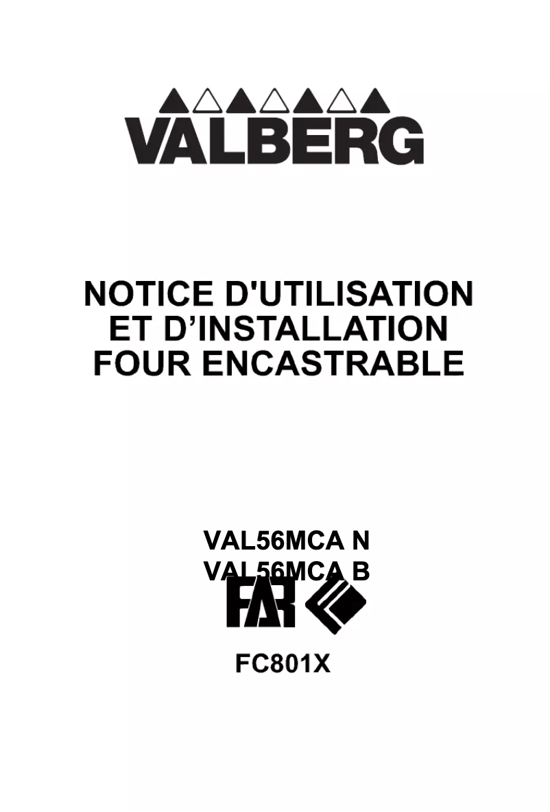 Imagen de la primera página del manual del dispositivo VAL 56 MCA N
