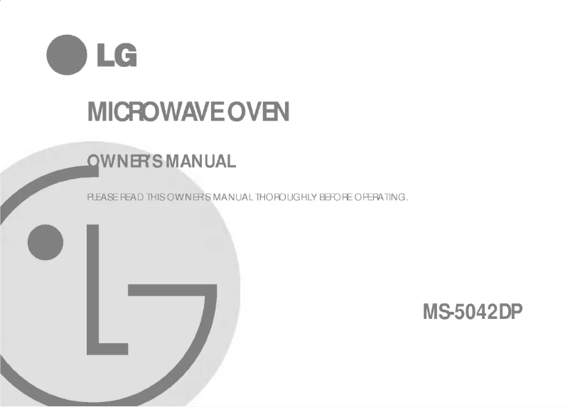 Página nº 1 - Manual de usuario LG MS-4842DP