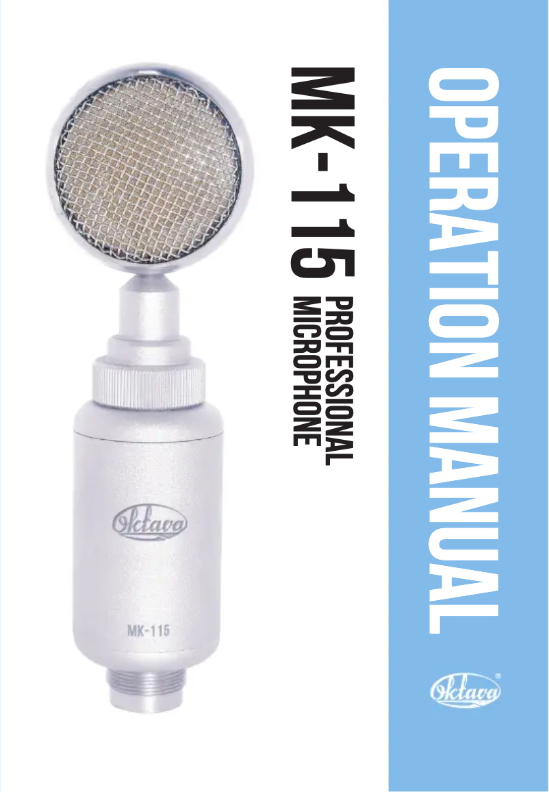 Página 1 del manual Manual de usuario Oktava MK-115